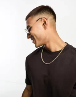 Sunglasses*New Look Aviator Sunglasses In Gold