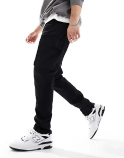 Trousers & Chinos*New Look Cargo Trousers In Black