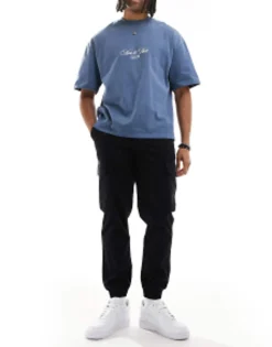 Trousers & Chinos*New Look Cuffed Cargo In Black