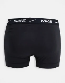 Underwear*Nike 3 Pack Cotton Stretch Trunks In Black