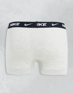 Underwear*Nike 3 Pack Cotton Stretch Trunks In Black/Grey/White Multi