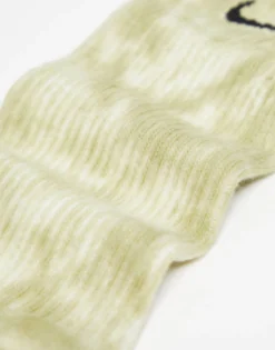 Socks & Tights*Nike Everyday Plus 2 Pack Socks In Tie Dye Grey And Khaki Multi
