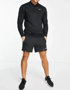 Polo Shirts*Nike Golf Victory Dri-Fit Long Sleeve Polo In Black