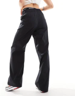 Sportswear*Nike Mini Swoosh High Rise Woven Trousers In Black