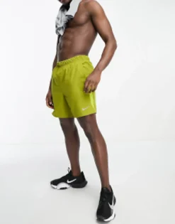 Shorts*Nike Running Challenger Dri-Fit Shorts In Khaki Green