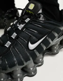 Sportswear*Nike Shox Tl Unisex Trainers In And Silver Black