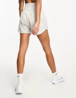 Shorts*Nike Training One Dri-Fit High Rise 3 Inch Shorts In Beige