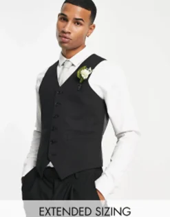 Suits & Tailoring*Noak 'Camden' Skinny Premium Fabric Suit In Black With Stretch