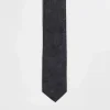 Ties*Noak Slim Tie In Swirl Jacquard Black