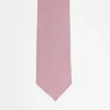Ties*Noak Wool Rich Slim Tie In Dusty Pink Light Pink