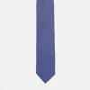 Ties*Noak Wool Rich Slim Tie In Blue Mid Blue