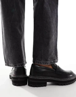 Loafers*ONLY Loafer With Contrast Stitching In Black