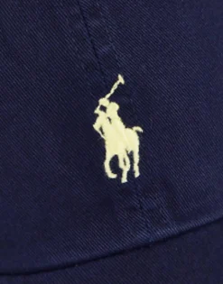 Caps & Hats*Polo Ralph Lauren Baseball Cap With White Player Logo In Washed Navy