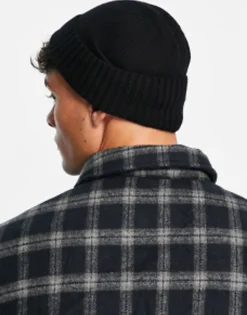 Beanies*Polo Ralph Lauren Merino Wool Beanie In With Gold Logo Black