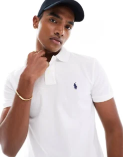 Polo Shirts*Polo Ralph Lauren Slim Fit Polo With Logo In White