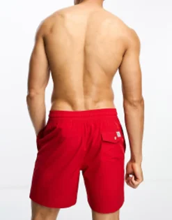 Swimwear*Polo Ralph Lauren Traveler Mid Swim Shorts In Red
