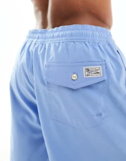 Swimwear*Polo Ralph Lauren Traveler Mid Swim Shorts Classic Oversized Fit In Light Blue