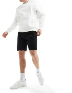 Shorts*Pull&Bear Relaxed Denim Short In Black