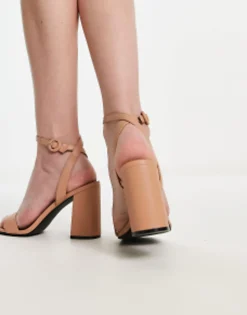 Sandals*Raid Wink Block Heeled Sandals In Beige