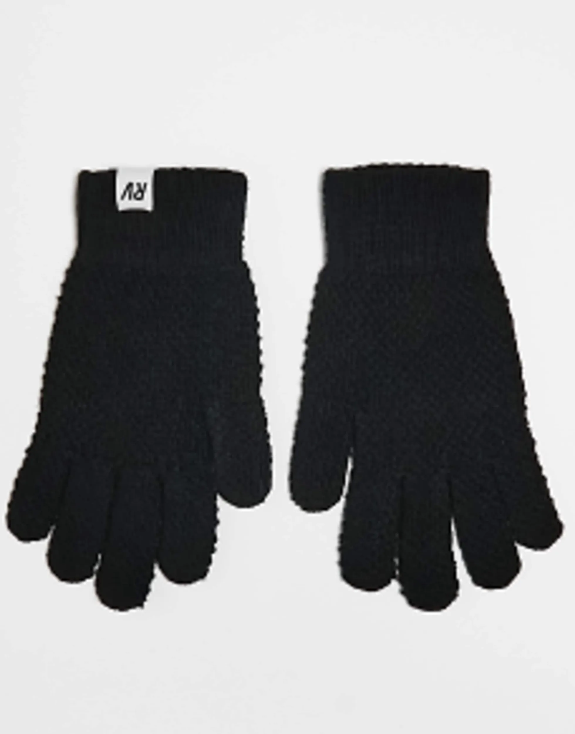 Gloves*Reclaimed Vintage Unisex Waffle Co-Ord In Black
