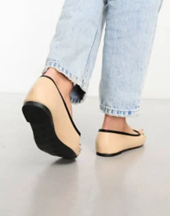 Flat Shoes*River Island Ballerina Pump In Beige