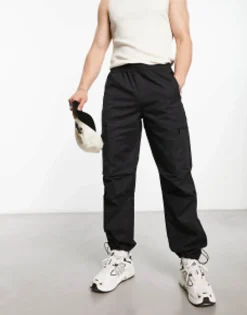 Trousers & Chinos*River Island Zip Pocket Cargos In Black