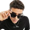 Sunglasses*Selected Homme High Brow Square Sunglasses In Black
