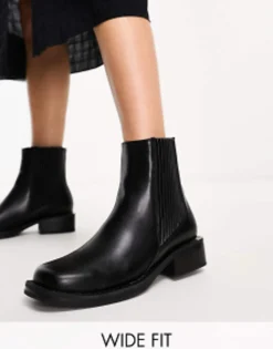 Chelsea Boots*Simmi Wide Fit Simmi London Wide Fit Leroy Chelsea Boot In Black