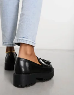 Loafers*Simply Be Wide Fit Classic Chunky Sole Loafers In Black