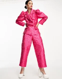 Suits & Tailoring*sister jane Jacquard Suit Co-Ord In Pink