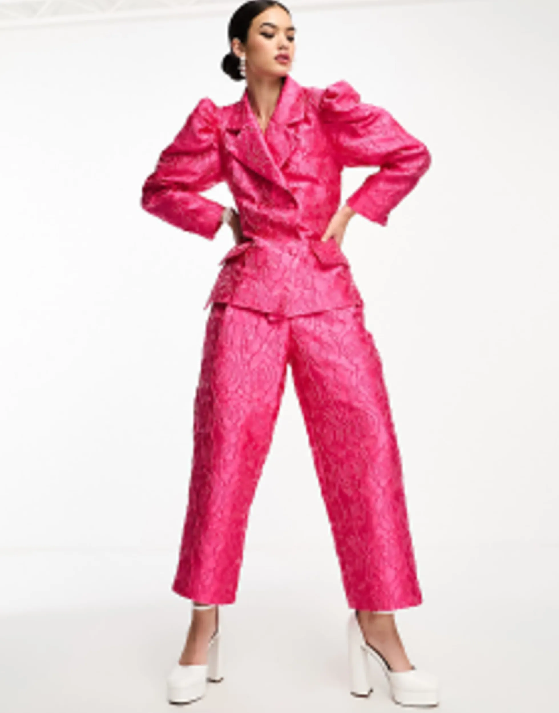 Suits & Tailoring*sister jane Jacquard Suit Co-Ord In Pink