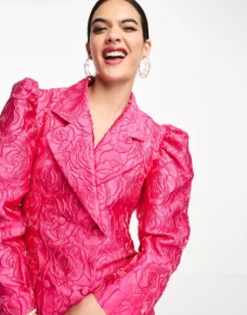 Suits & Tailoring*sister jane Jacquard Suit Co-Ord In Pink