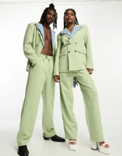 Suits & Tailoring*sister jane Tailored 70S Suit Co-Ord In Sage