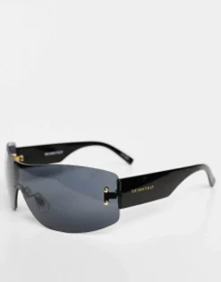 Sunglasses*Skinnydip Narrow Visor Sunglasses In Black