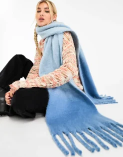 Scarves*Skinnydip Supersoft Blanket Scarf In Ombre Blue