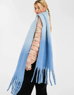 Scarves*Skinnydip Supersoft Blanket Scarf In Ombre Blue