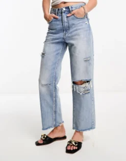 Flat Sandals*Stradivarius Buckle Detail Sandal In Black