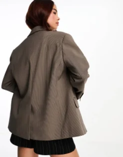 Suits & Tailoring*Stradivarius Str Oversized Blazer In Check Print Black