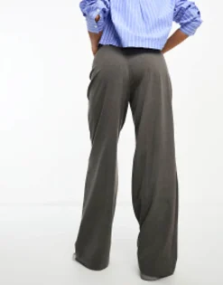 Trousers & Leggings*Stradivarius Tailored Straight Trouser In Dark Grey
