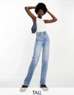 Tall*Stradivarius Tall 90S Dad Jean In Vintage Blue
