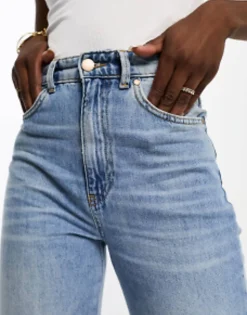Tall*Stradivarius Tall 90S Dad Jean In Vintage Blue