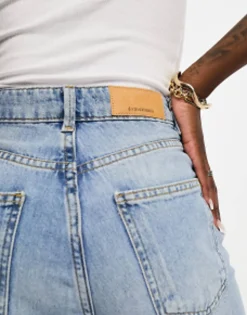 Tall*Stradivarius Tall 90S Dad Jean In Vintage Blue