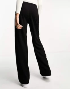 Tall*Stradivarius Tall Tailored Pull On Trouser In Black