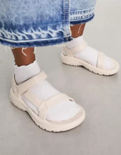 Flat Sandals*Teva Hurricane Eva Drift In Beige Neutral