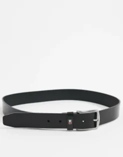 Gifts*Tommy Hilfiger New Denton 3.5Cm Leather Belt In Black