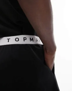 Shorts*Topman Lounge Short In Black