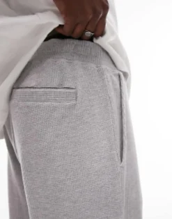 Tracksuits*Topman Lounge Waffle Straight Leg Jogger In Grey