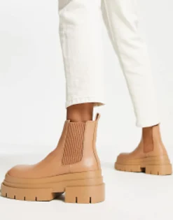 Chelsea Boots*Topshop Brody Chunky Chelsea Boot In Camel