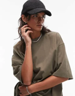 Caps*Topshop Carly Soft Touch Cap In Black