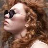 Sunglasses*Topshop Plastic Round Sunglasses In Black